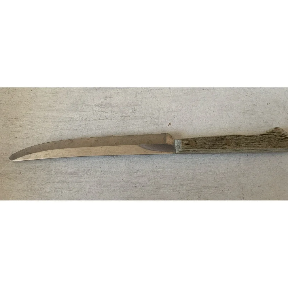 Ecko Vintage Knife Wood Handle Stainless Steel Blade Made In U.S.A‎